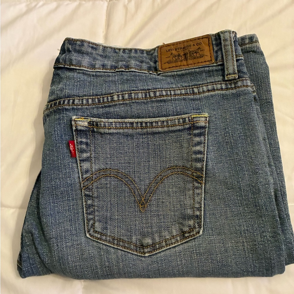 Levi's Indigo Denim Jeans 515's Boot Cut - 14M